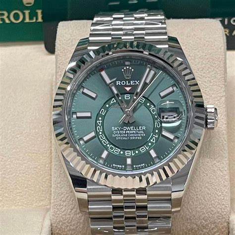 rolex sky dweller green